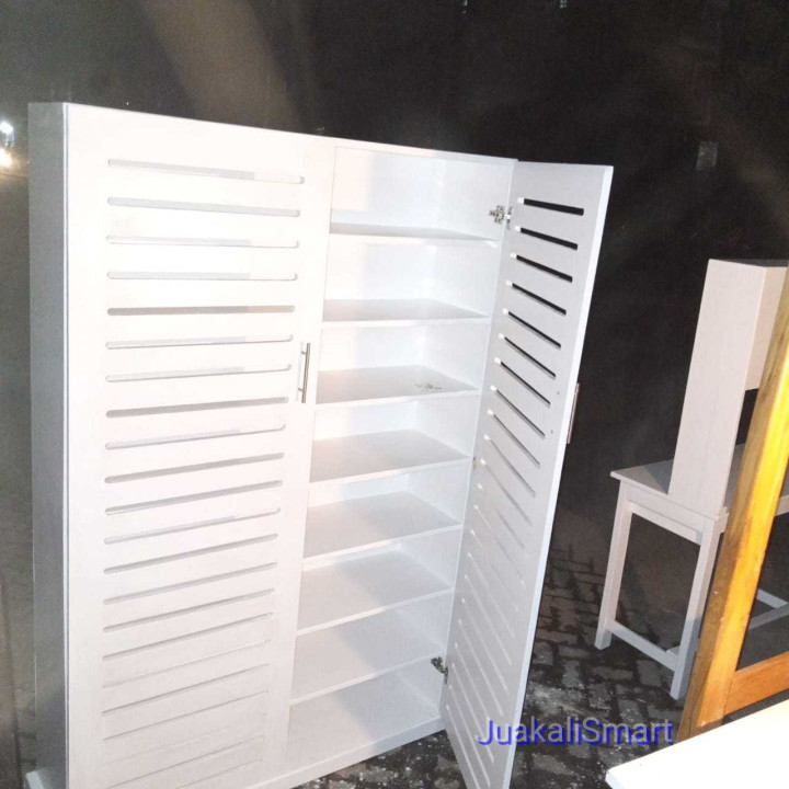Shoe rack with doors